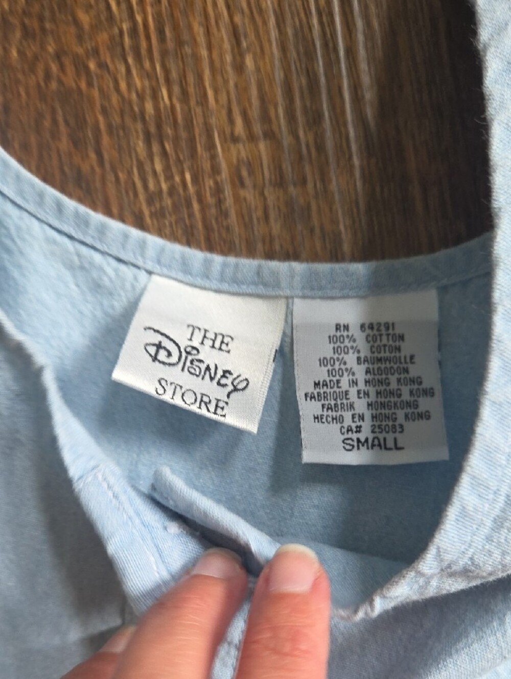 Light Blue Winnie the Pooh Embroidered Denim Dress - Picture 4 of 5